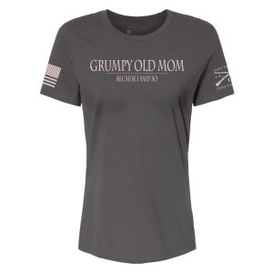 Women's Grumpy Old Mom Relaxed Fit T-Shirt - Asphalt