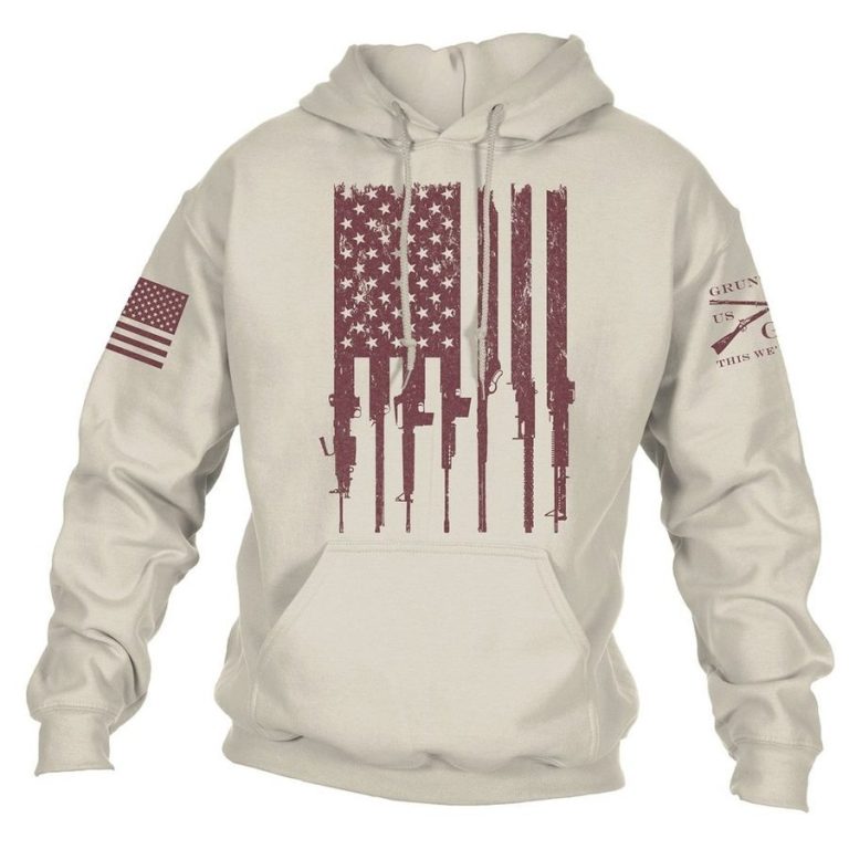 Rifle Flag Hoodie - Sand