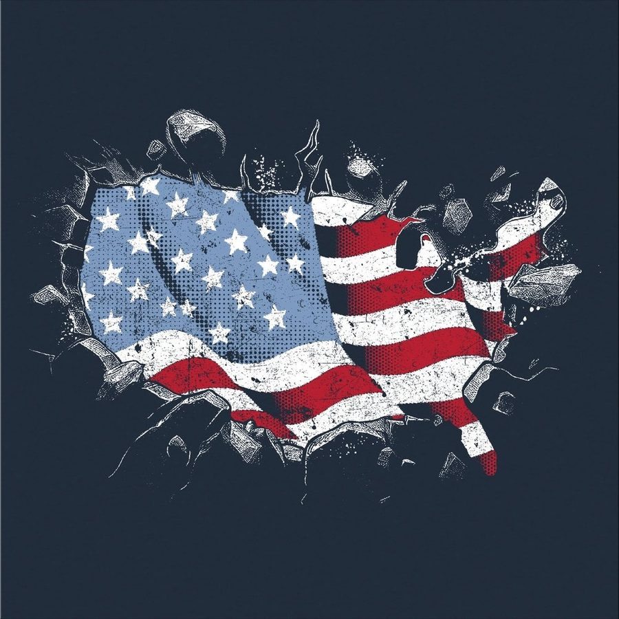 America Has Landed T-Shirt - Midnight Navy - Image 4