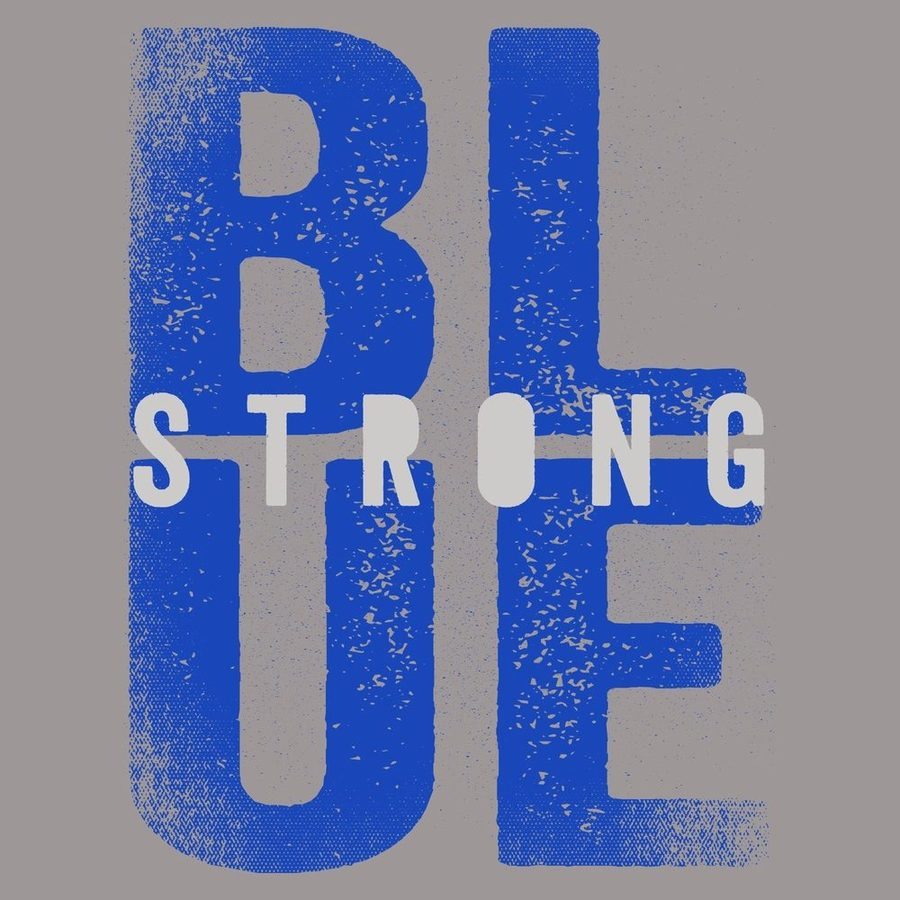 Women's Blue Strong Slim Fit T-Shirt - Dark Heather Gray - Image 5