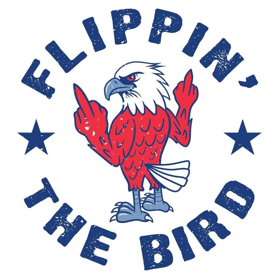 Women's Flippin' The Bird Boyfriend Fit T-Shirt - White - Image 6