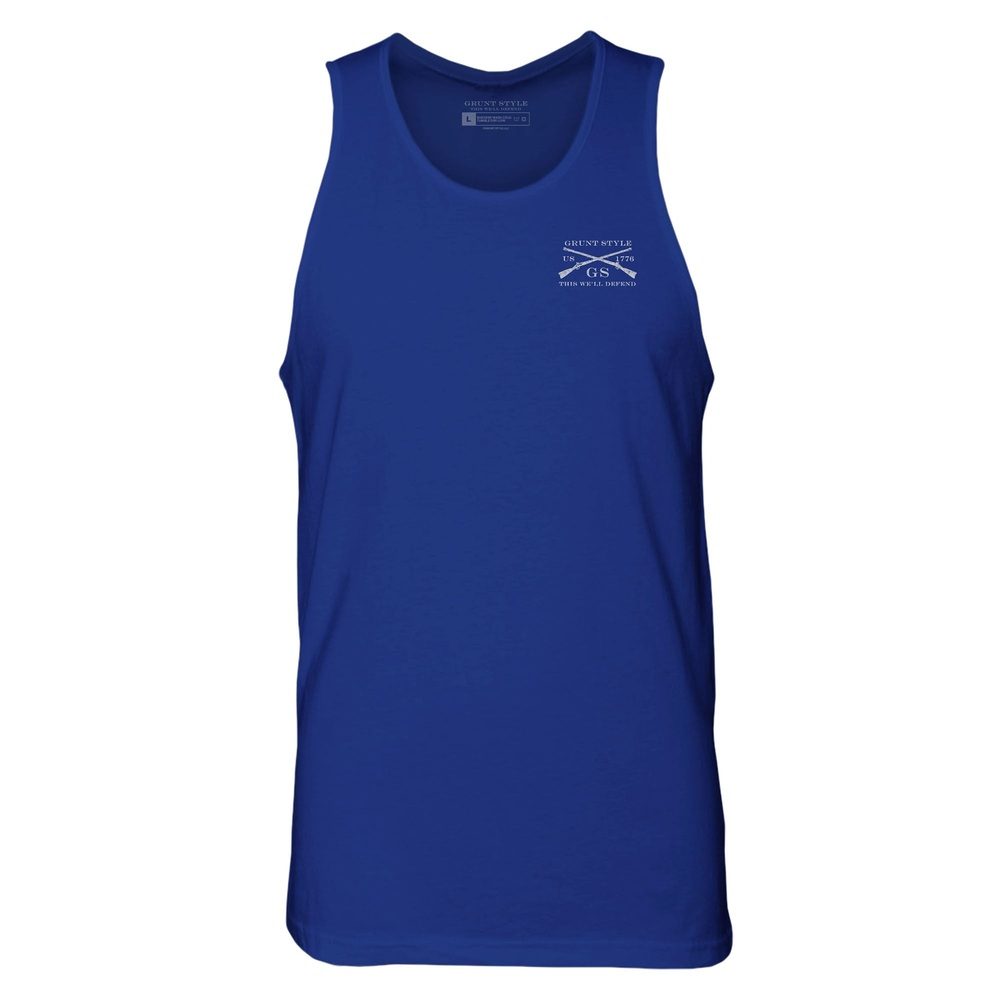 Basic Men's Tank - Royal - Image 2