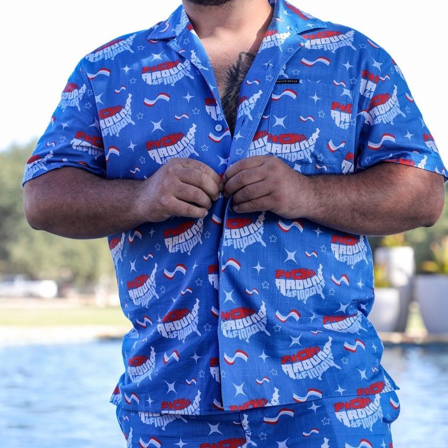 Getaway FAFO Button Down - Light Blue - Image 3