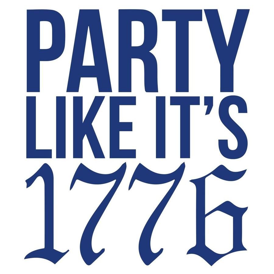 Women's Party Like It 1776 Boyfriend Fit T-Shirt - White - Image 4