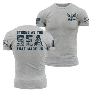 USN - Forged By The Sea - Athletic Heather